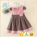 lovely baby girl dresses pink cap sleevess baby princess dress cutting